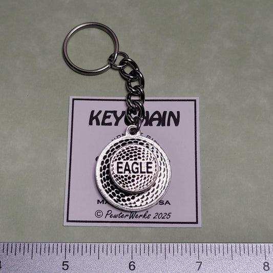 Nickel Plated 'Golf Ball Keychain' (Ball Marker sold separately)