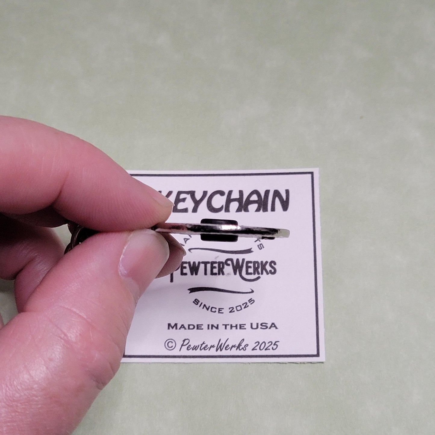 Nickel Plated 'Golf Ball Keychain' (Ball Marker sold separately)