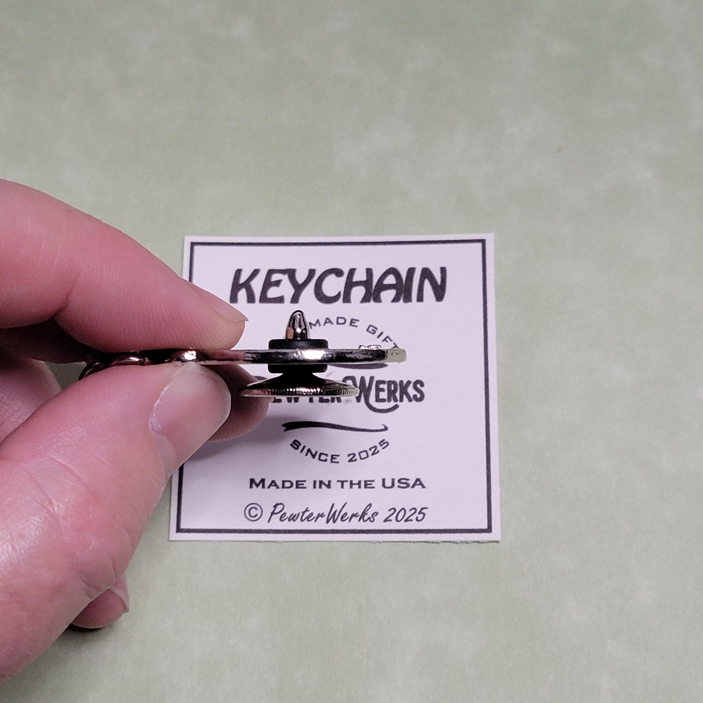 Nickel Plated 'Golf Ball Keychain' (Ball Marker sold separately)