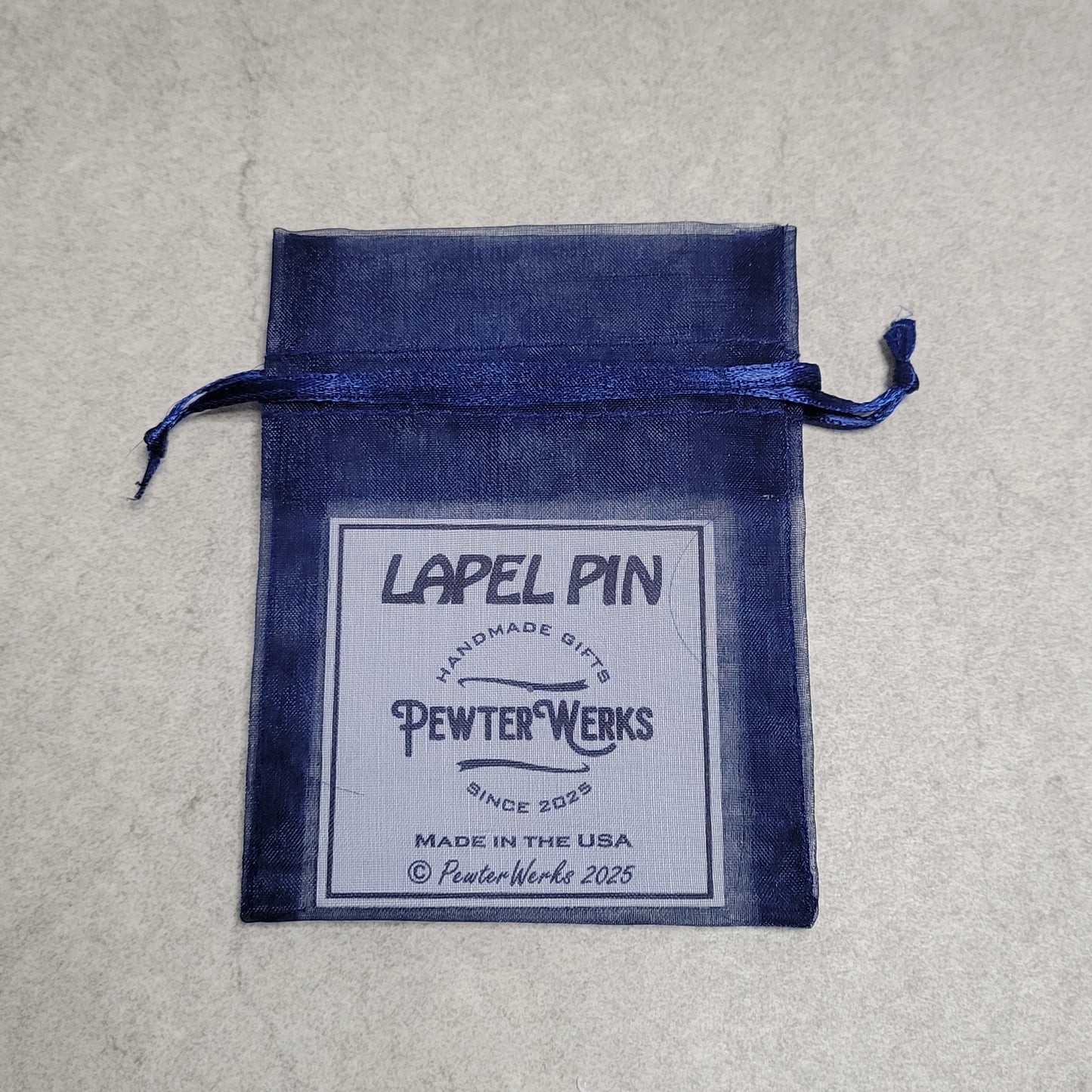 Handmade Pewter Lapel Pin 'Angel of Love' Gift Bag Included