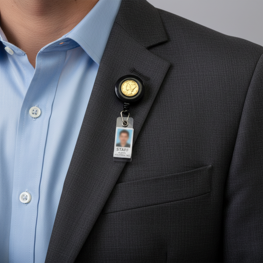 Gold Plated 1943 Mercury Dime Badge Reel