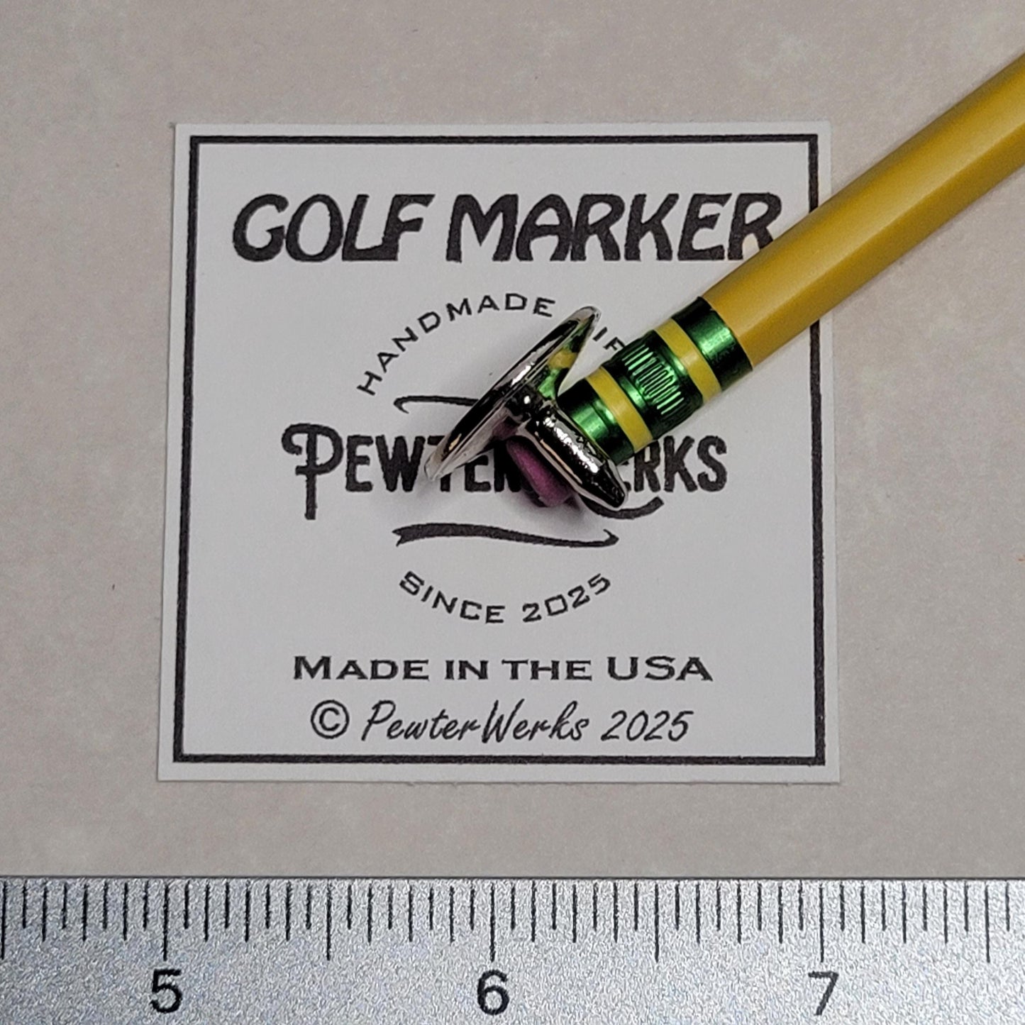 Nickel Plated 'Golf Ball Keychain' (Ball Marker sold separately)