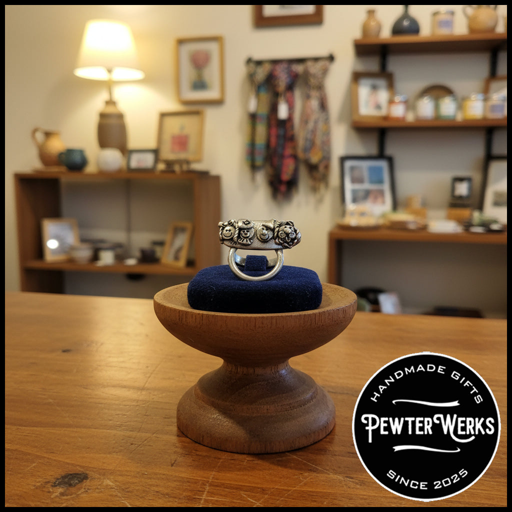 Handmade Pewter Eyeglass / ID Badge Holder Pin 'Wizard of Oz' Gift Bag Included.