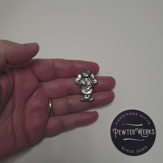 Handmade Pewter Lapel Pin 'Healing Angel' Gift Bag Included.